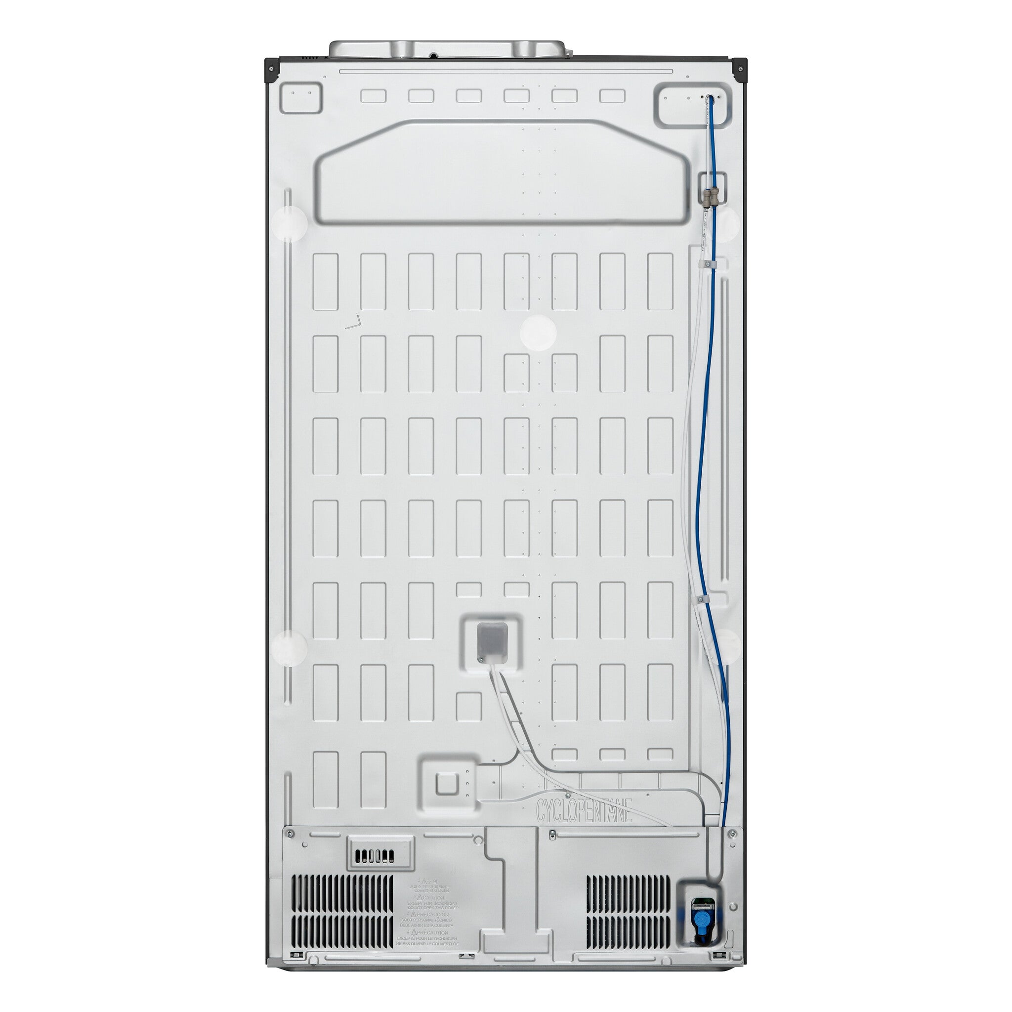 LG InstaView GSXV91MCAE Side-by-Side Kühlkombination Freistehend 635 l Schwarz