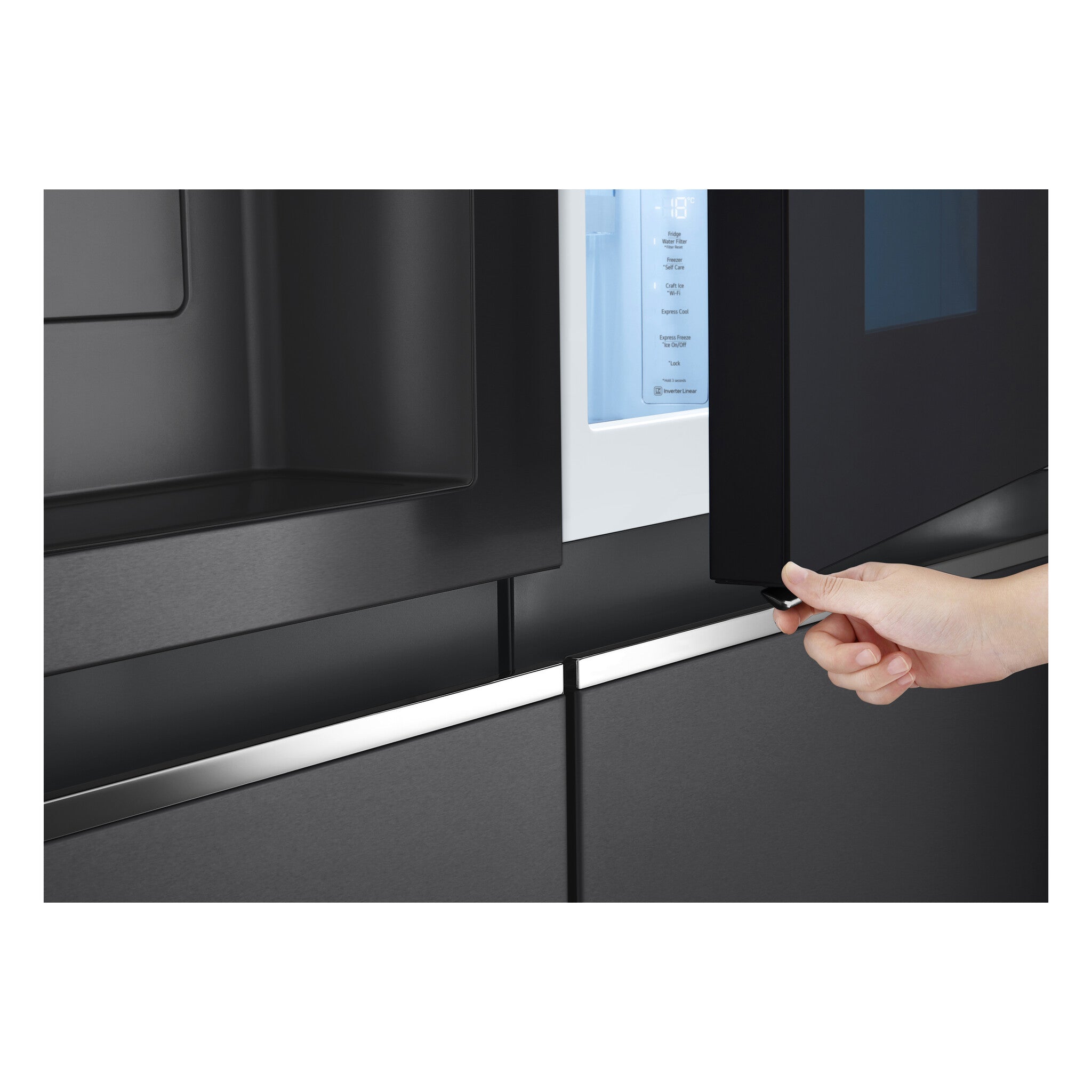 LG GSXV90MCDE Side-by-Side Kühlkombination Freistehend 635 l Schwarz