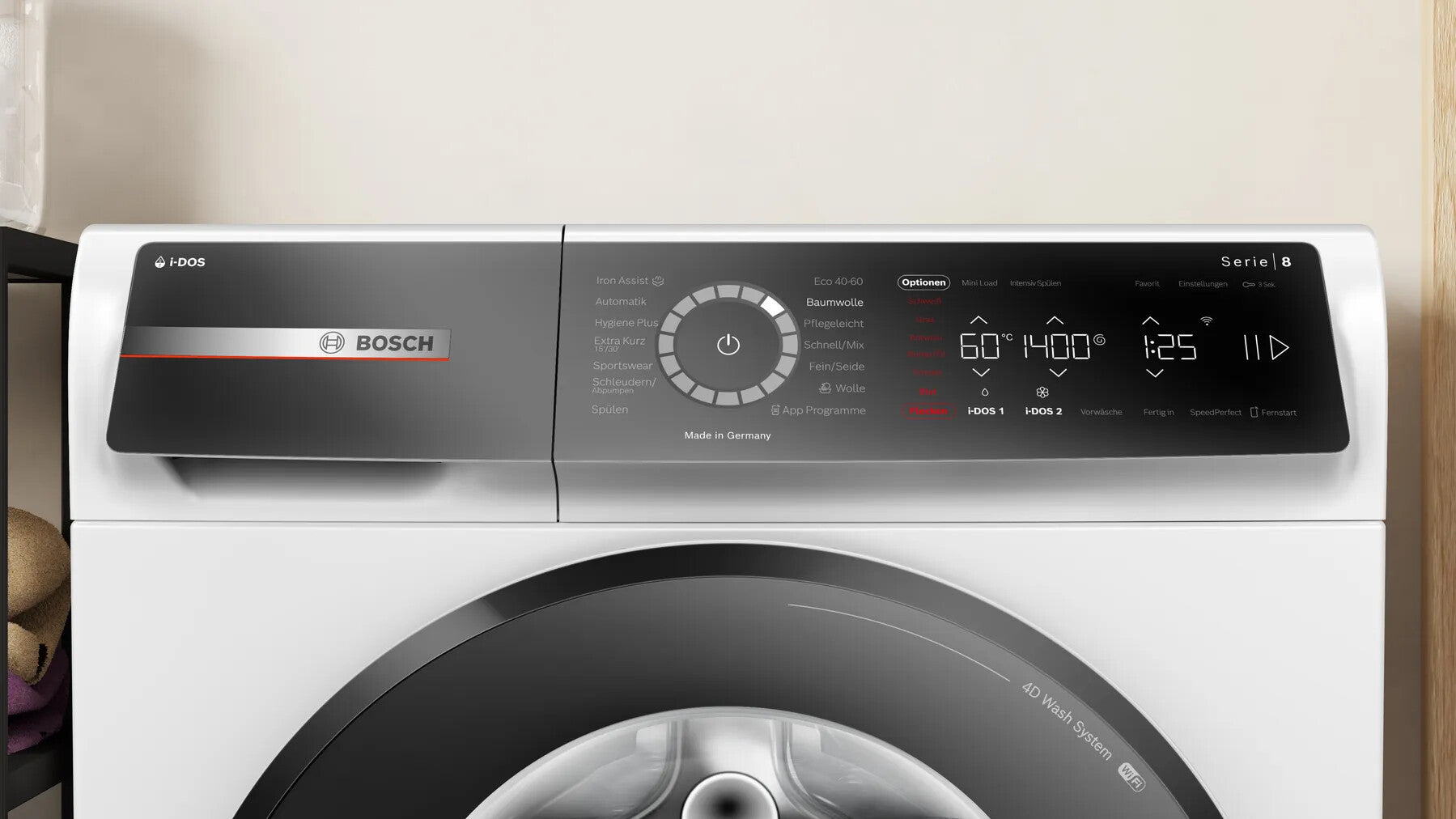 Bosch Serie 8 WGB244A40 washing machine Waschmaschine Frontlader 9 kg 1257 RPM Weiß