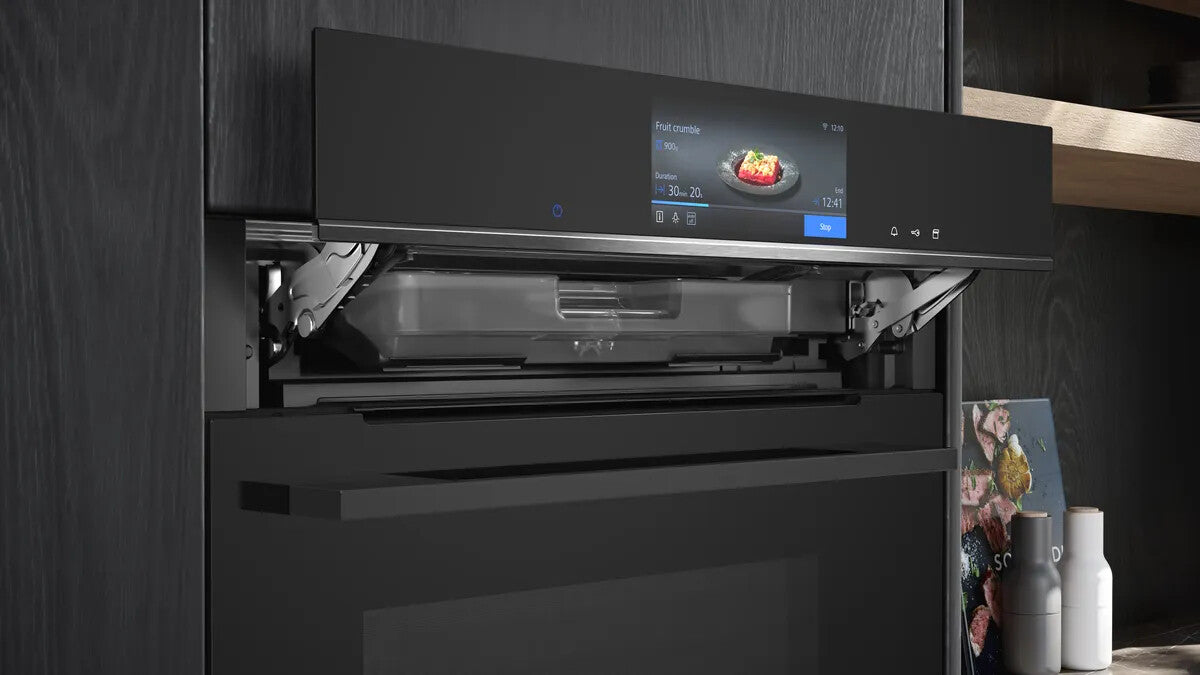 Siemens iQ700 HS758G3B1 Dampfgarer Medium Schwarz Berührung