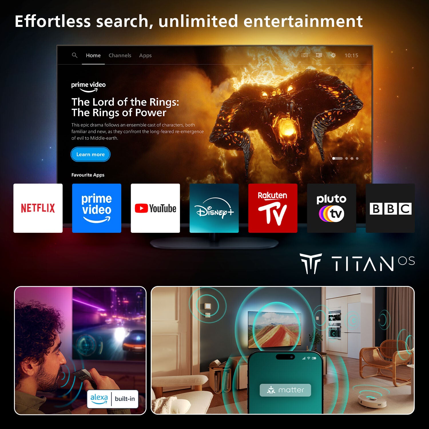 Philips 65OLED76012 165,1 cm (65") 4K Ultra HD Smart-TV WLAN Schwarz