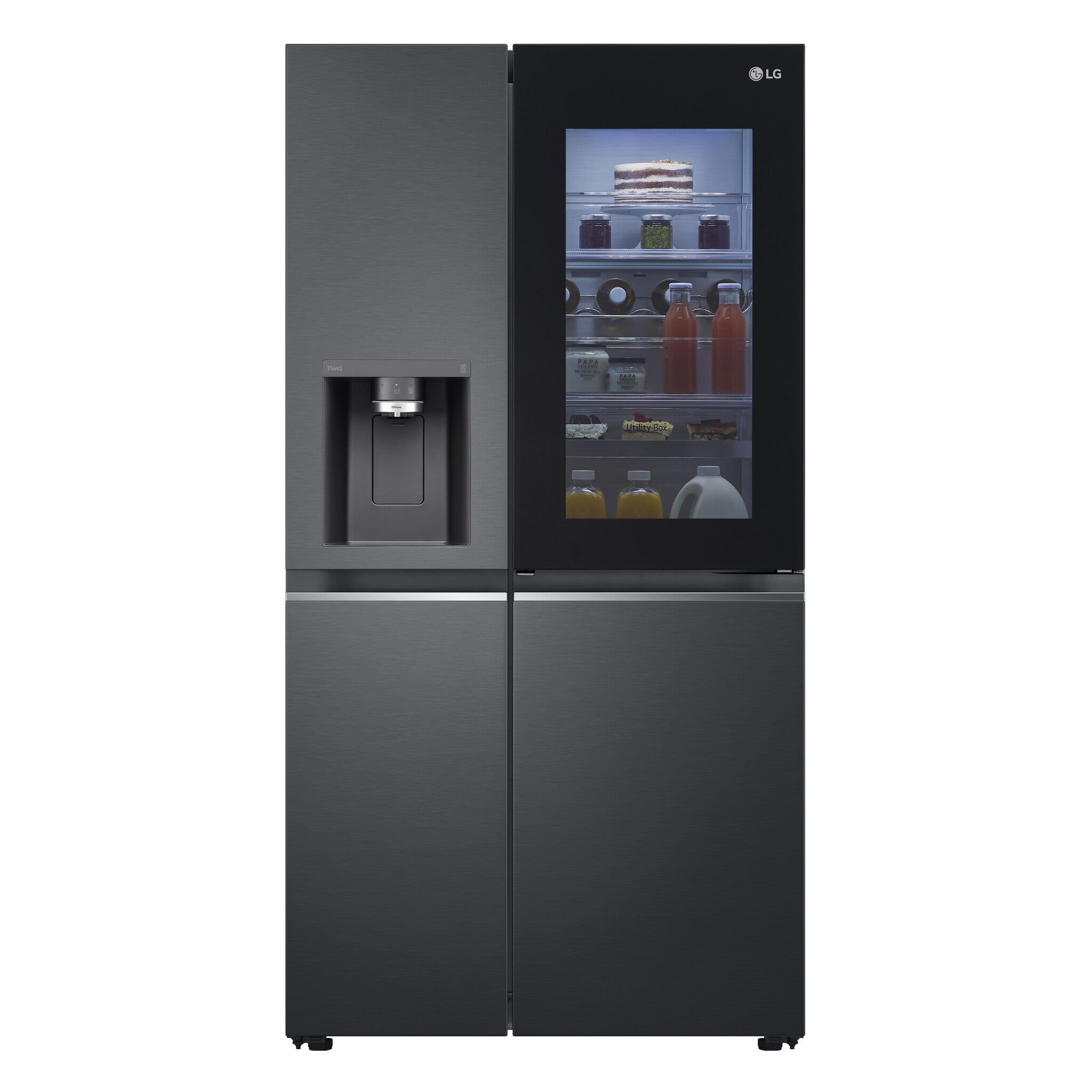 LG GSXV90MCDE Side-by-Side Kühlkombination Freistehend 635 l Schwarz