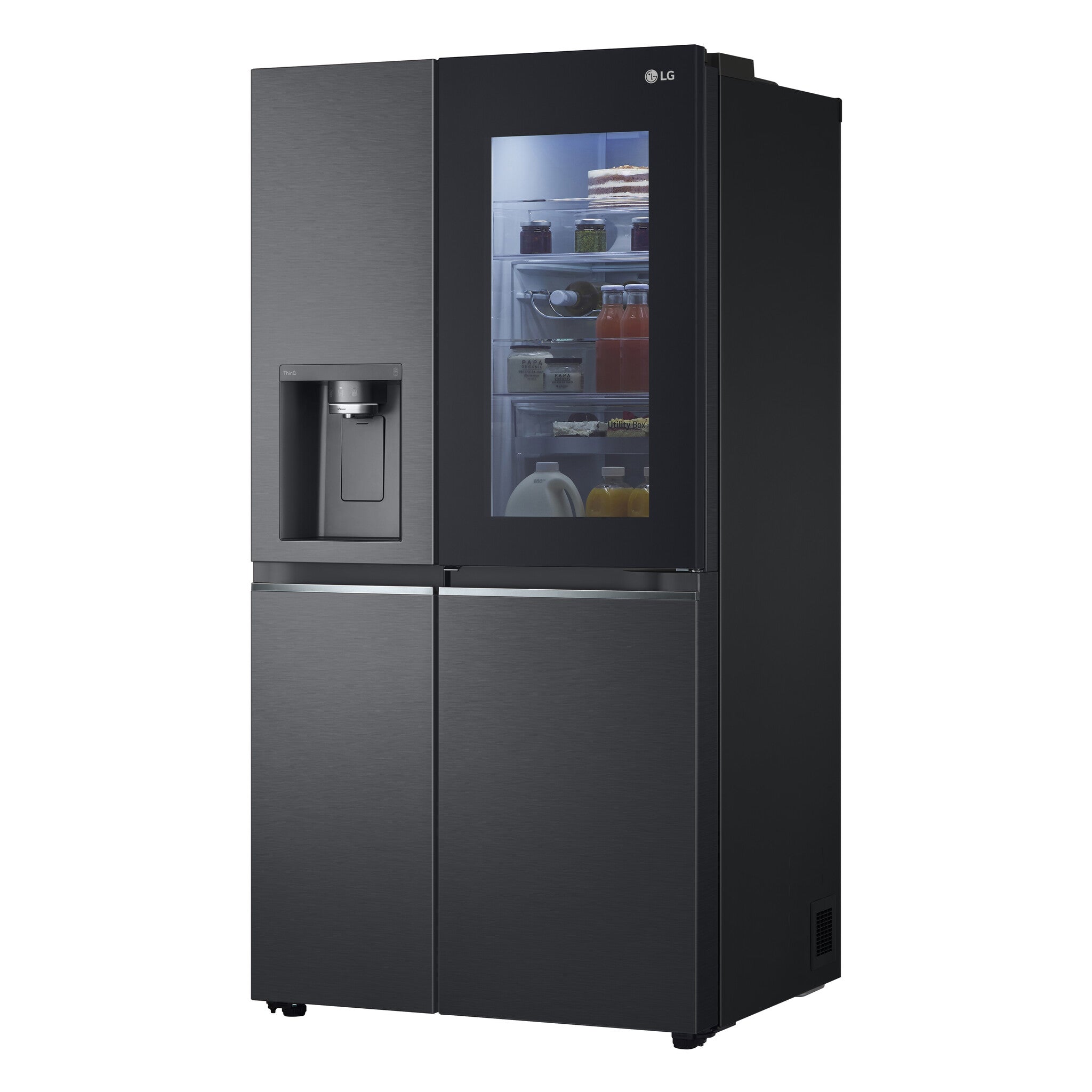 LG GSXV90MCDE Side-by-Side Kühlkombination Freistehend 635 l Schwarz