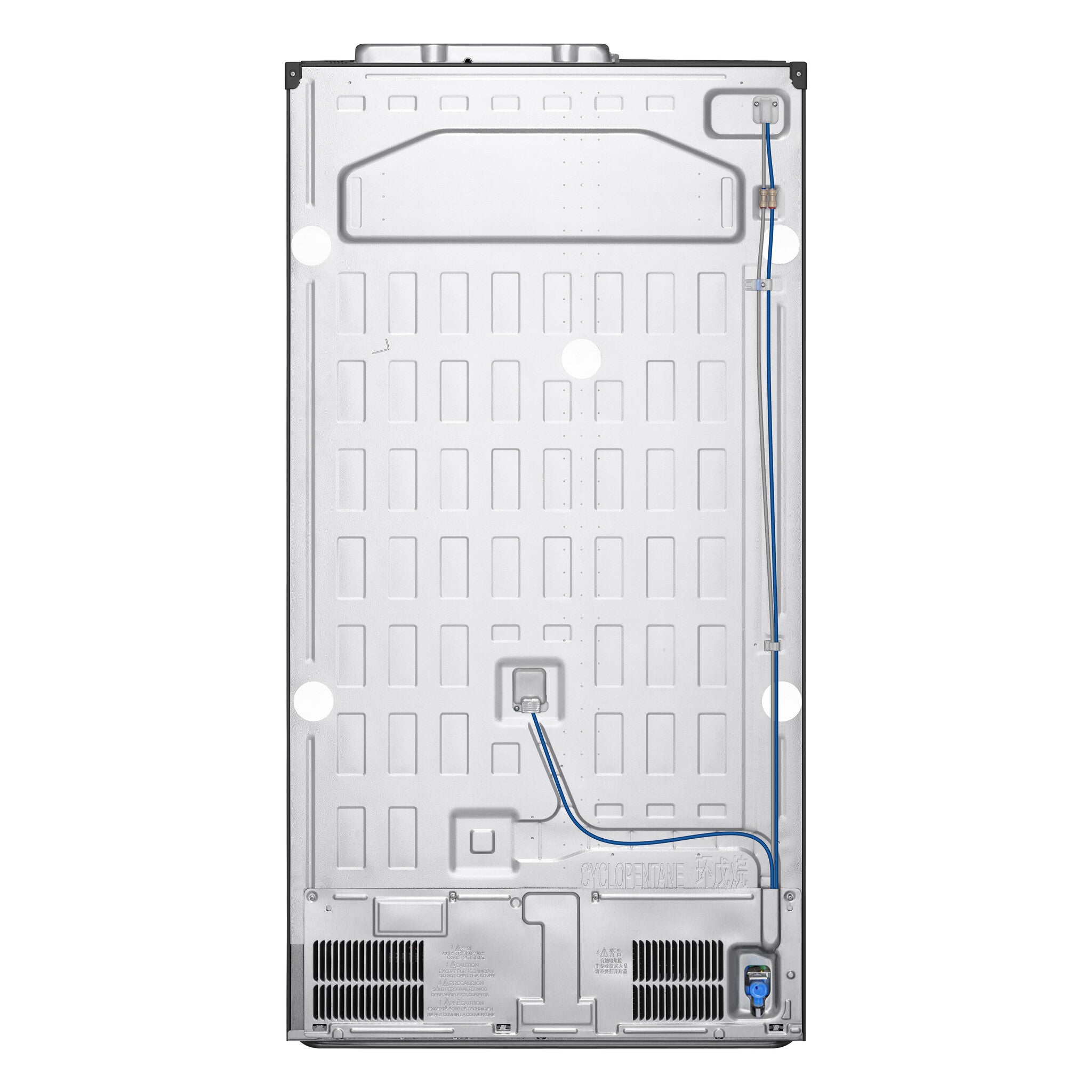 LG InstaView GSGV81EPLL Side-by-Side Kühlkombination Freistehend 635 l Schwarz
