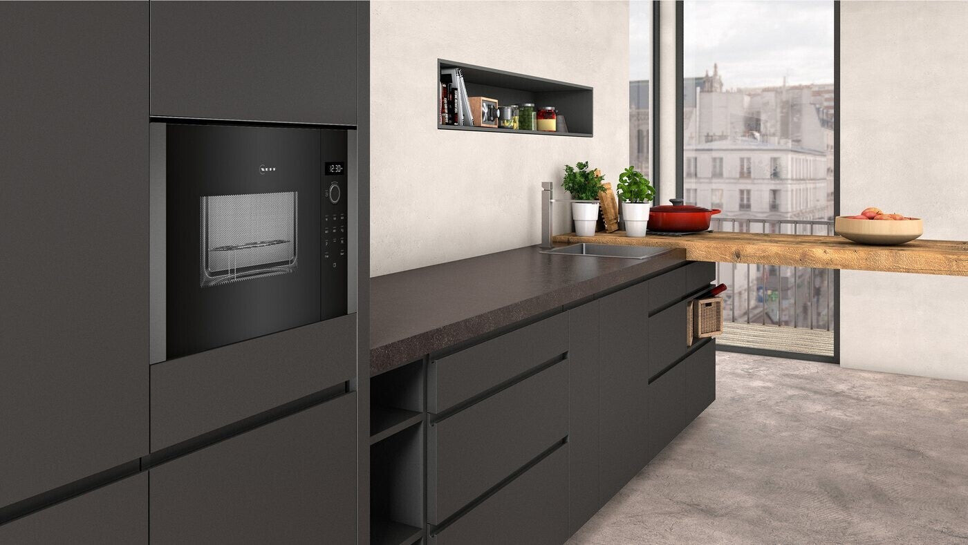 Neff Elektro-Kleingeräte Küchengeräte Mikrowellen HLAGD53G0 Schwarz
