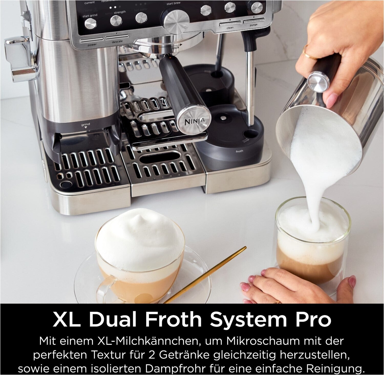 Ninja Elektro-Kleingeräte Kaffeezubereitung Espressomaschinen ES701EU Silber