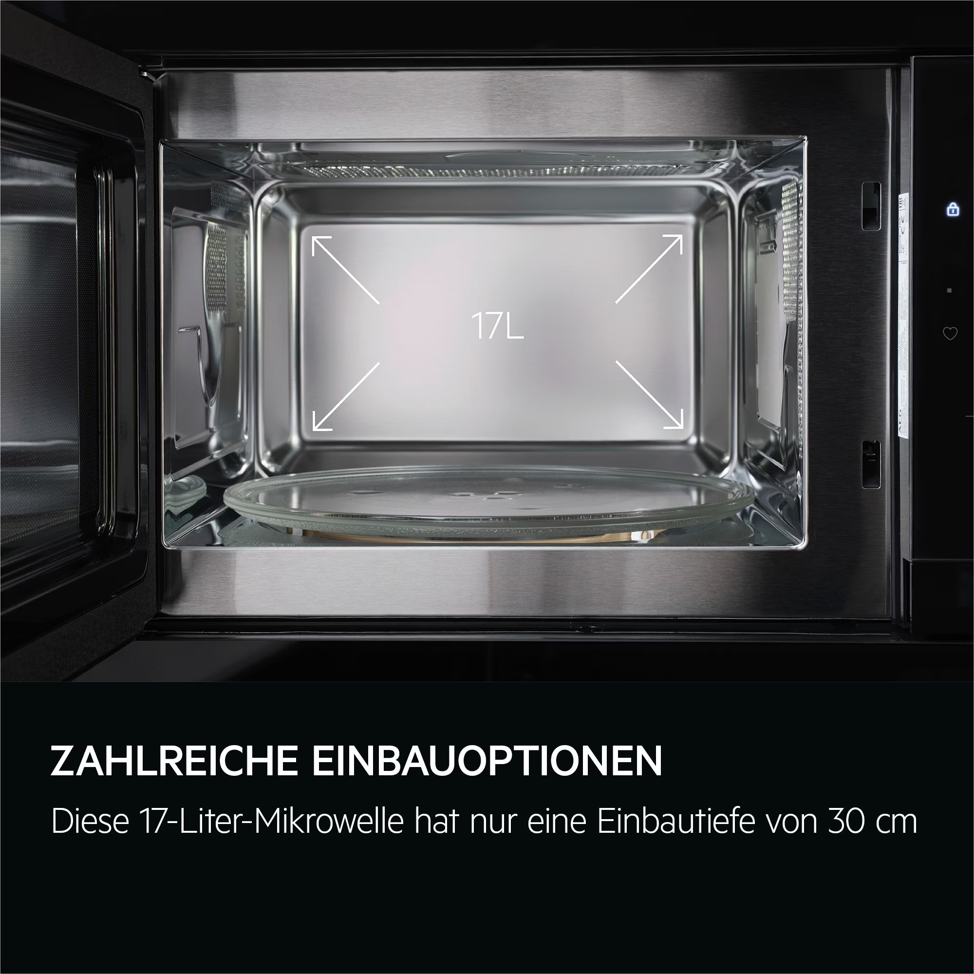 AEG Elektro-Kleingeräte Küchengeräte Mikrowellen NMB6S171SB Schwarz