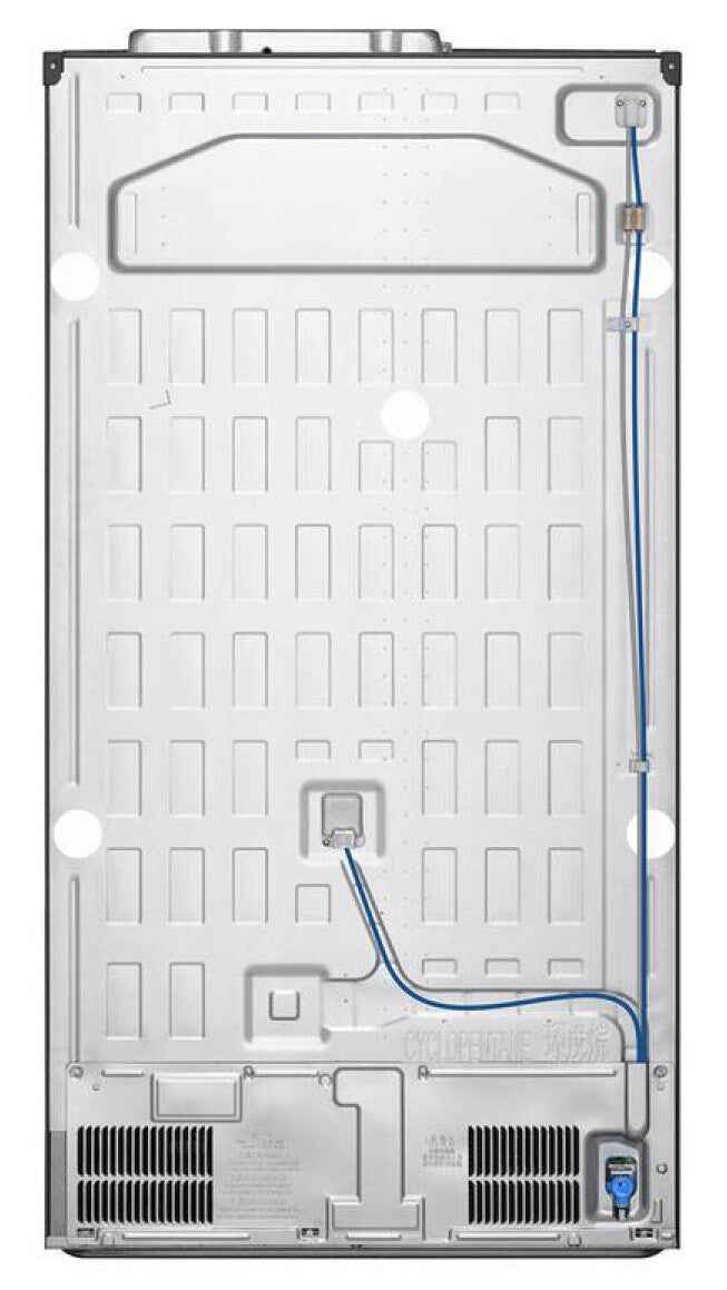 LG GSLE91EVAC Side-by-Side Kühlkombination Freistehend 628 l Schwarz