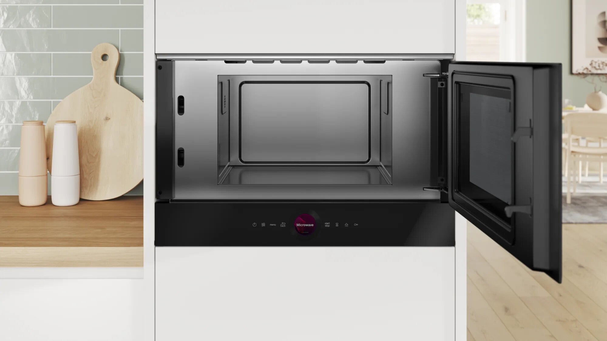 Bosch Serie 8 BFR7221B1 Mikrowelle Schwarz Solo-Mikrowelle Integriert 21 l 900 W