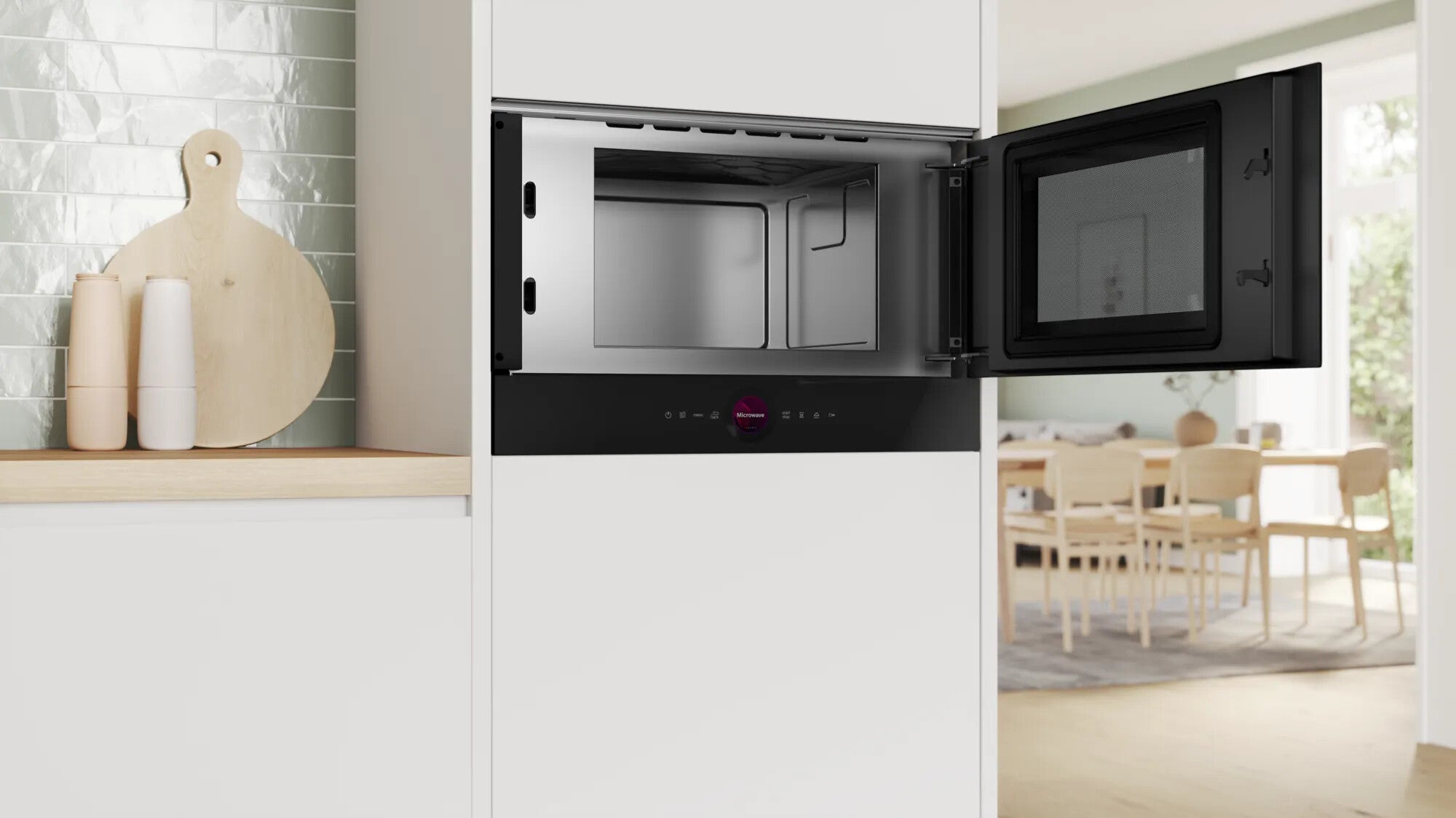Bosch Serie 8 BFR7221B1 Mikrowelle Schwarz Solo-Mikrowelle Integriert 21 l 900 W
