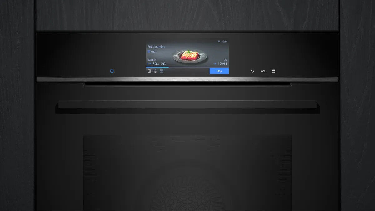 Siemens iQ700 HS758G3B1 Dampfgarer Medium Schwarz Berührung