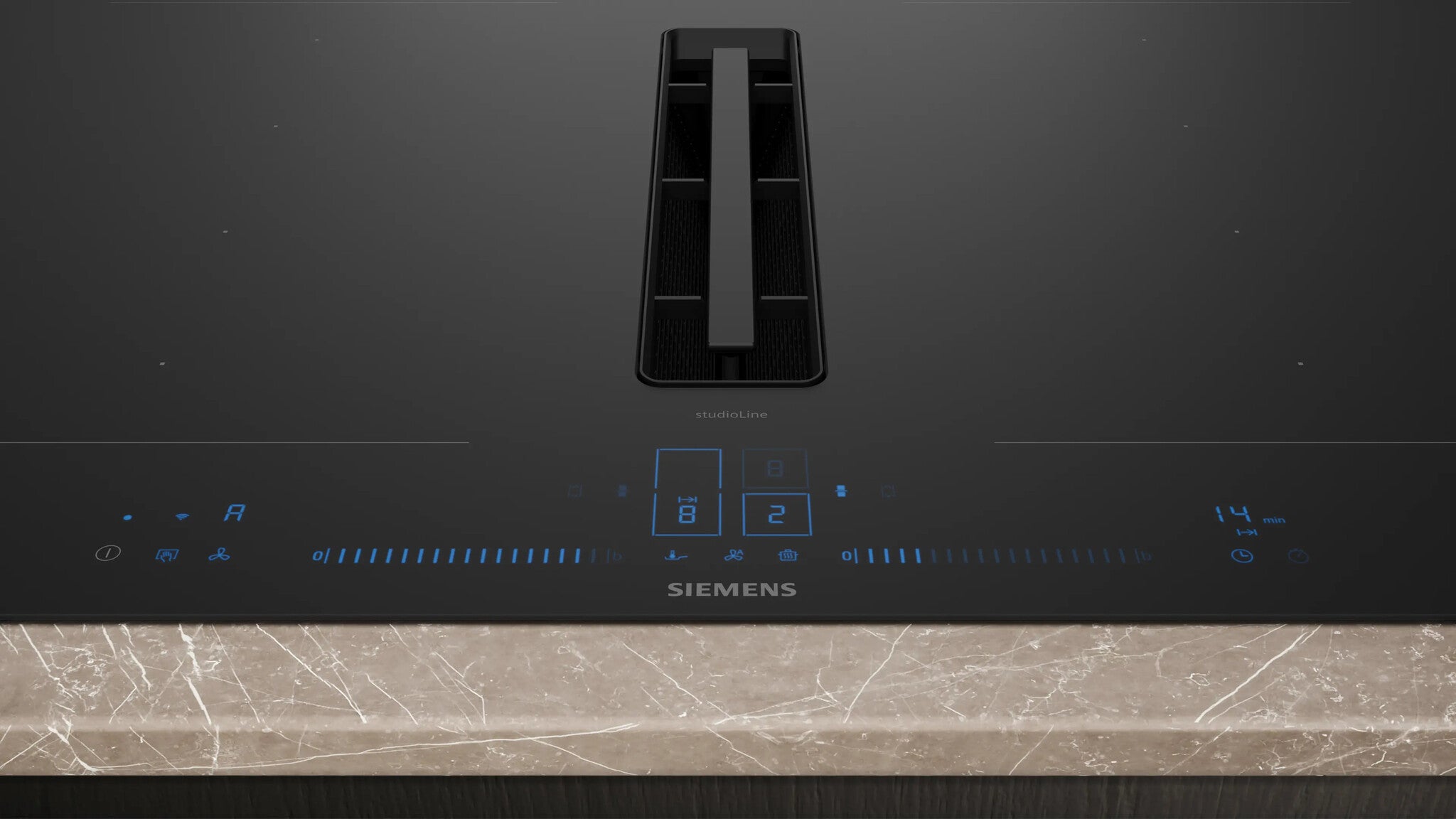 Siemens iQ700 EX87BNX68E Kochfeld Schwarz Integriert 80 cm Keramik Integrierte Haube