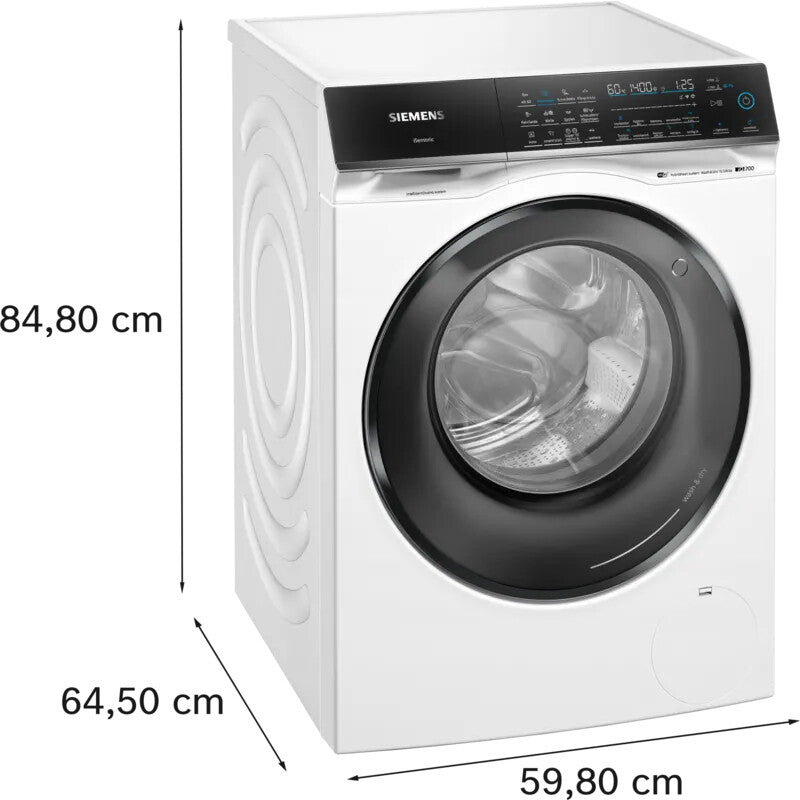 Siemens iQ700 WN54C2A40 Waschtrockner Freistehend Frontlader Weiß