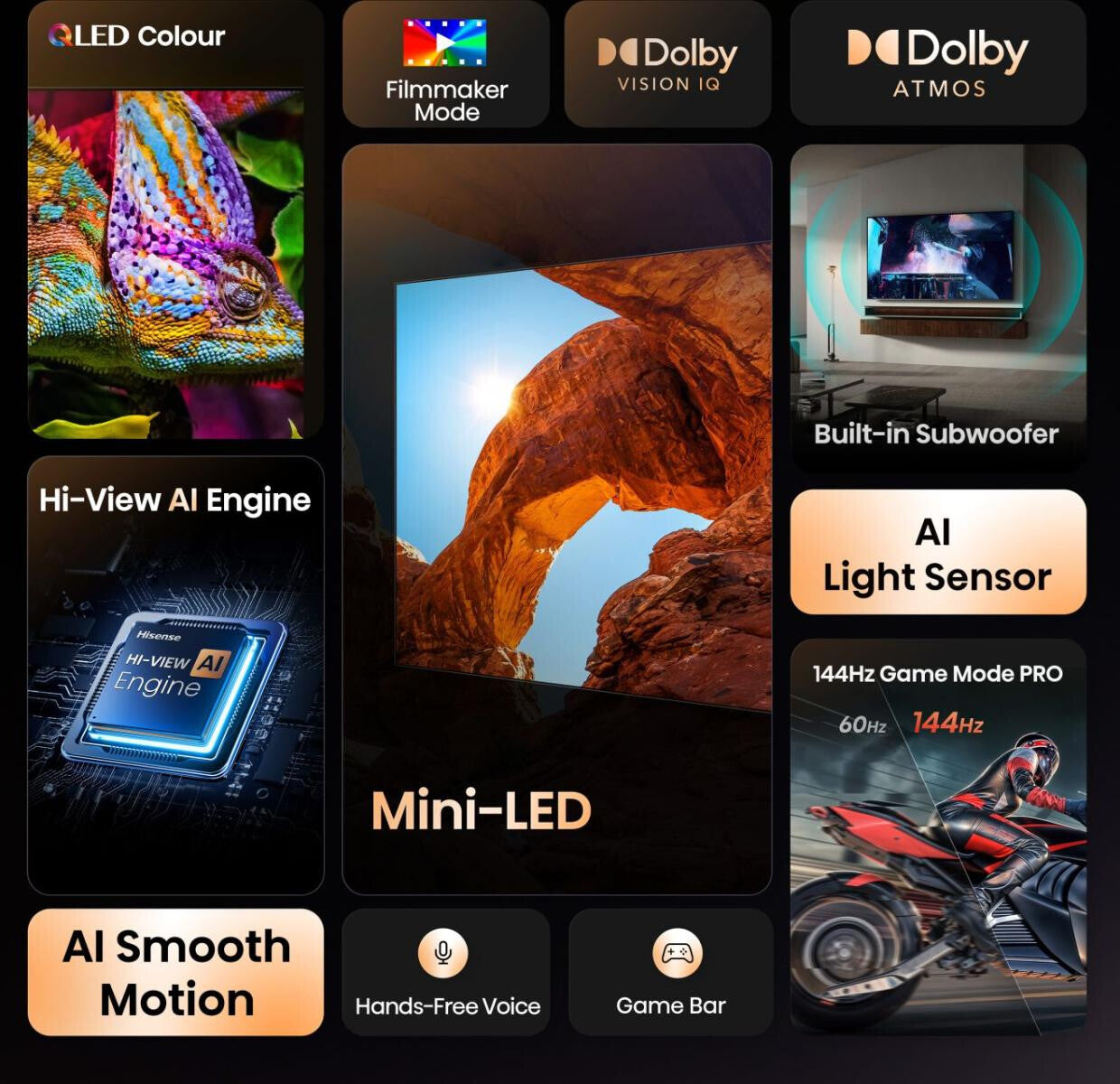 Hisense 50 '' U7Q | ULED MiniLED Smart TV 4K 144 Hz