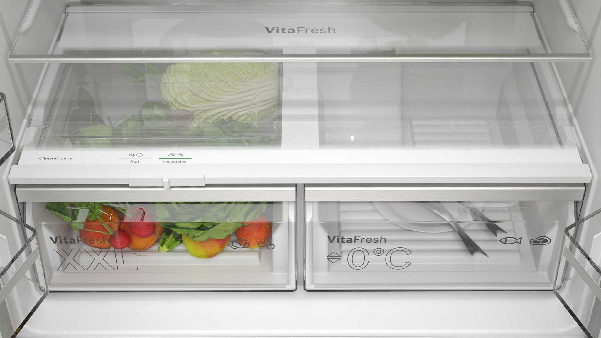 Bosch Serie 4 KFN96APEA Side-by-Side Kühlkombination Freistehend 605 l Edelstahl