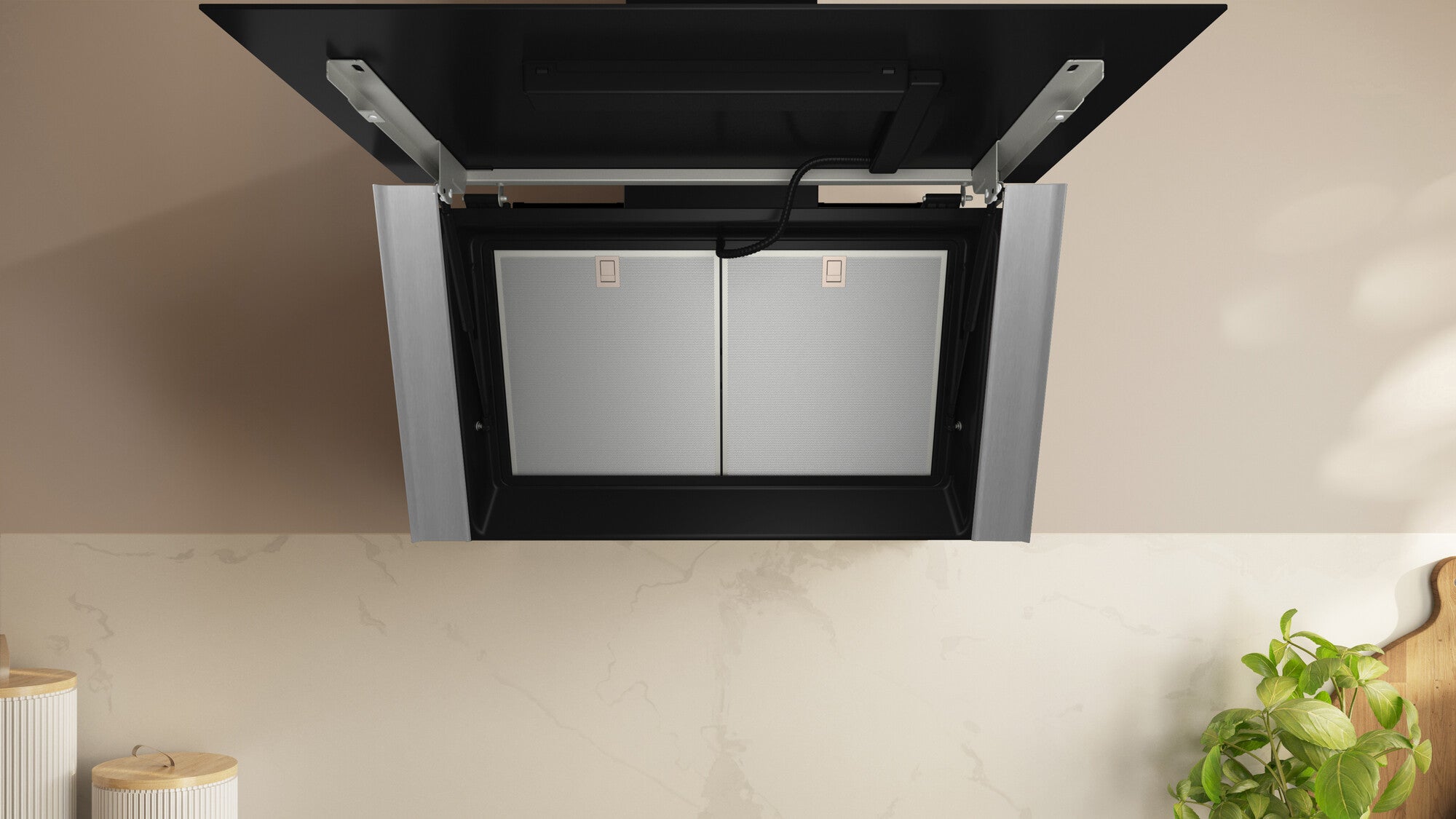 Neff D98IPT2S0 Dunstabzugshaube Wandmontiert Schwarz 441 m³/h