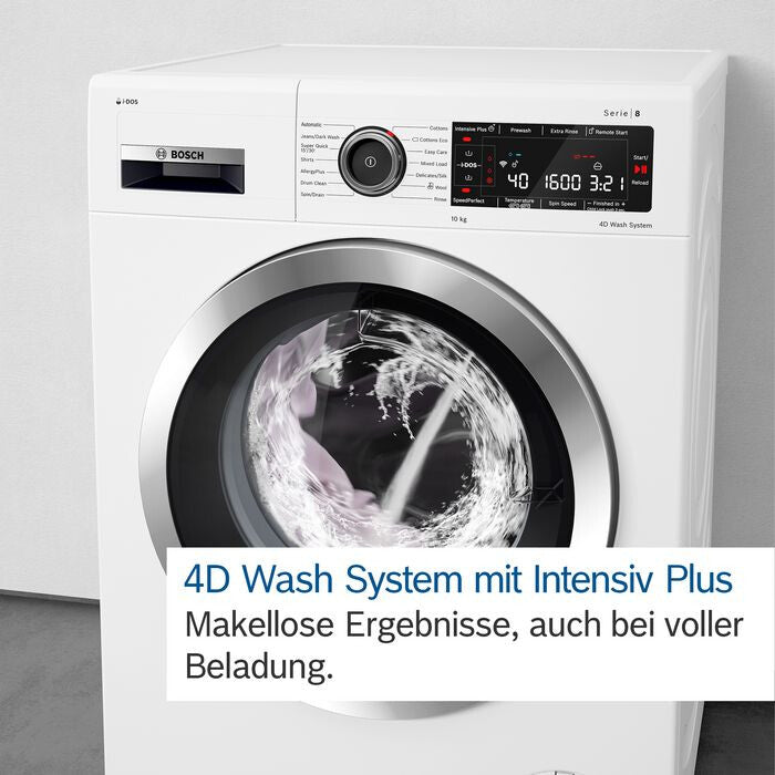 Bosch Serie 8 WGB256041 Waschmaschine Frontlader 10 kg 1600 RPM Schwarz, Weiß