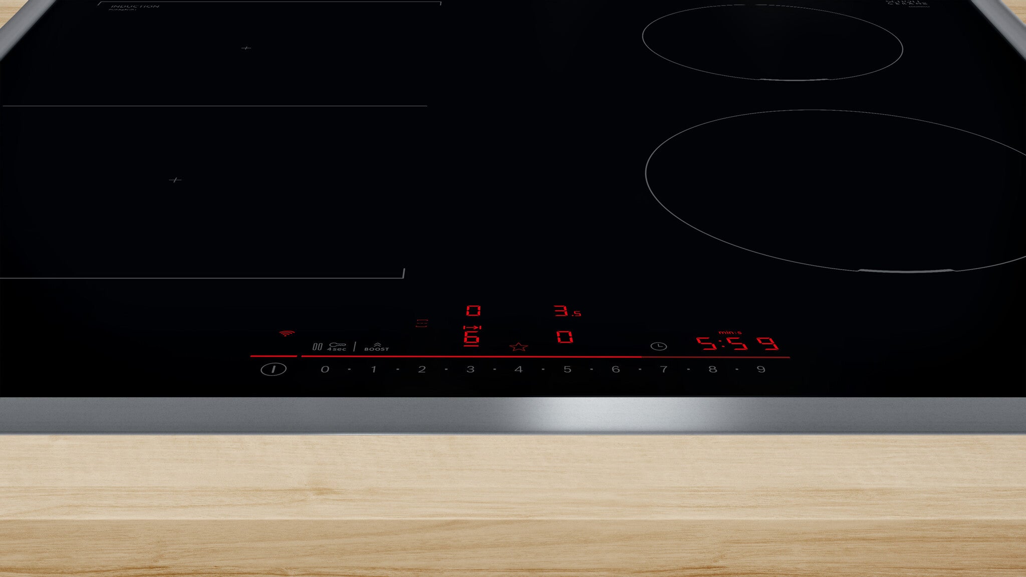 Bosch Serie 6 PVS645HB1E Kochfeld Schwarz Integriert 60 cm Zonen-Induktionskochfeld 4 Zone(n)