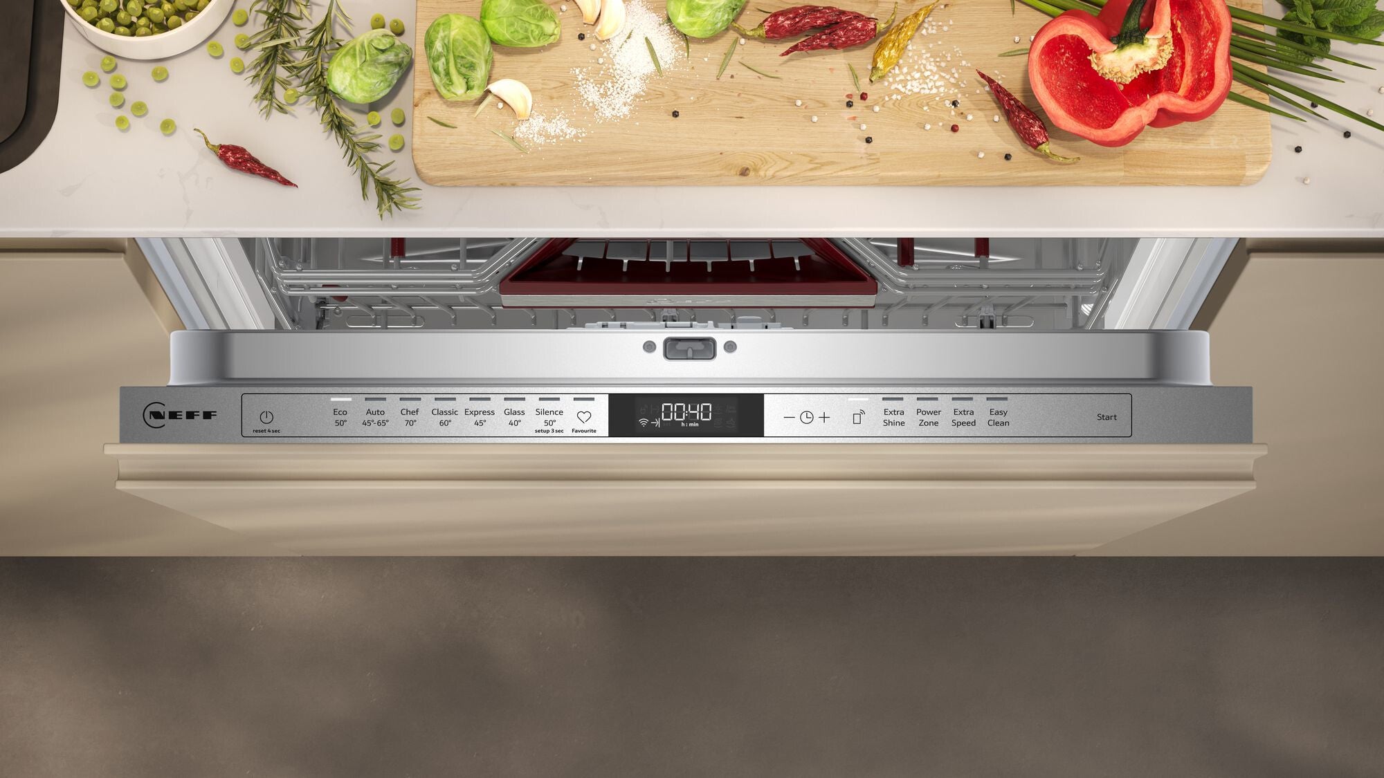 Neff S257ZCX01E Spülmaschine Voll integriert 14 Maßgedecke