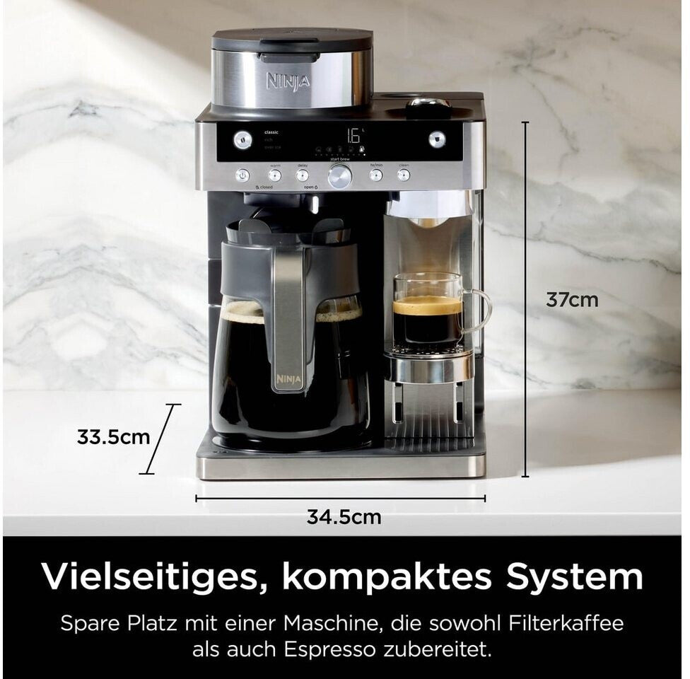 Ninja Elektro-Kleingeräte Kaffeezubereitung Kapselmaschinen CFN802EU Schwarz