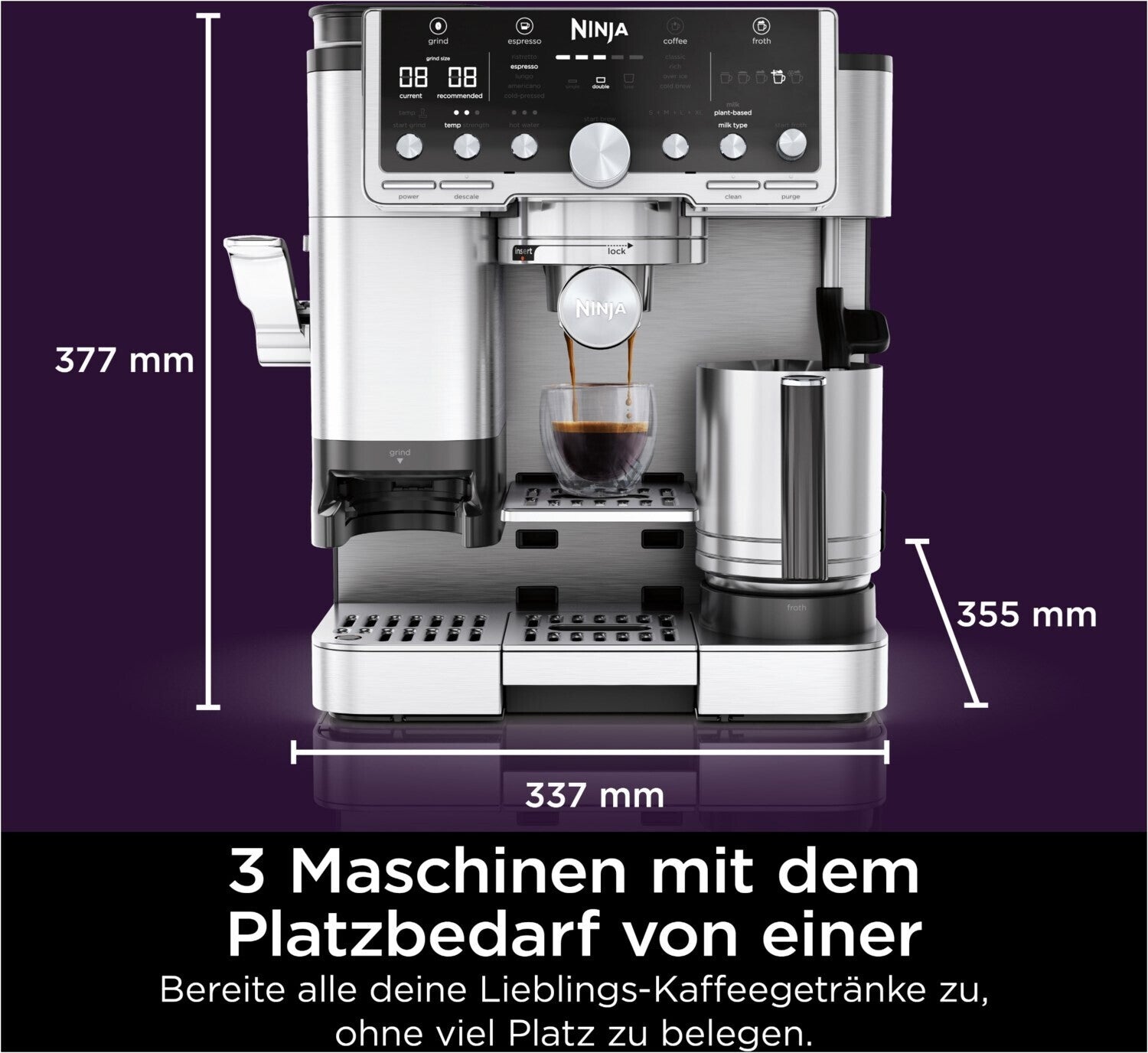 Ninja Elektro-Kleingeräte Kaffeezubereitung Espressomaschinen ES701EU Silber