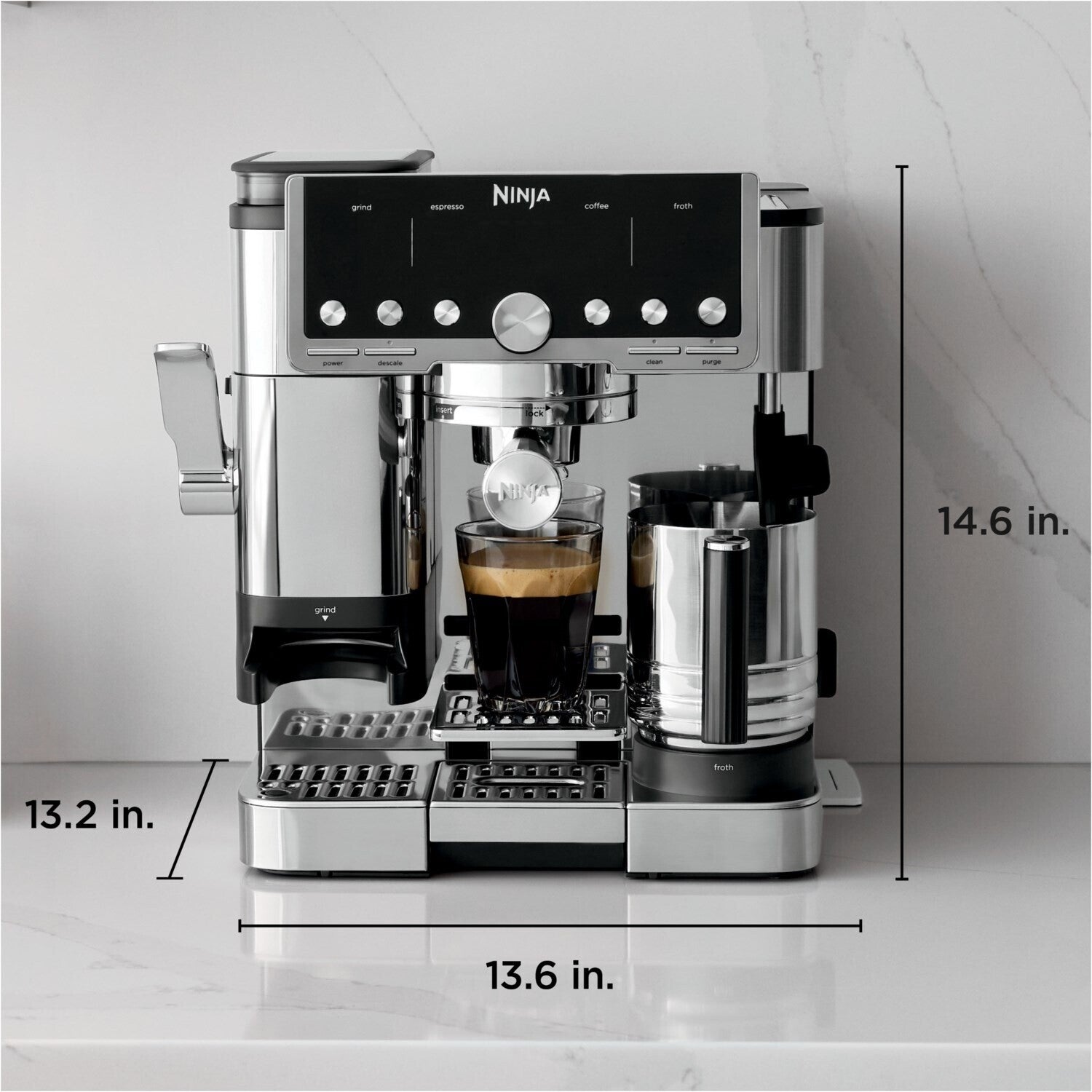 Ninja Elektro-Kleingeräte Kaffeezubereitung Espressomaschinen ES701EU Silber