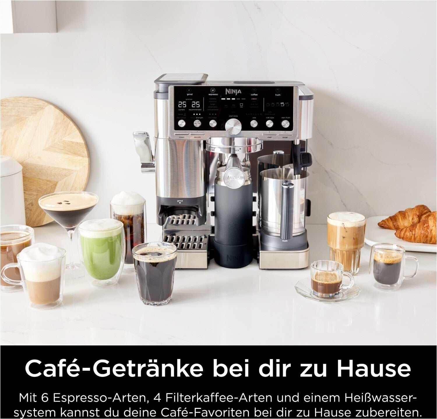 Ninja Elektro-Kleingeräte Kaffeezubereitung Espressomaschinen ES701EU Silber