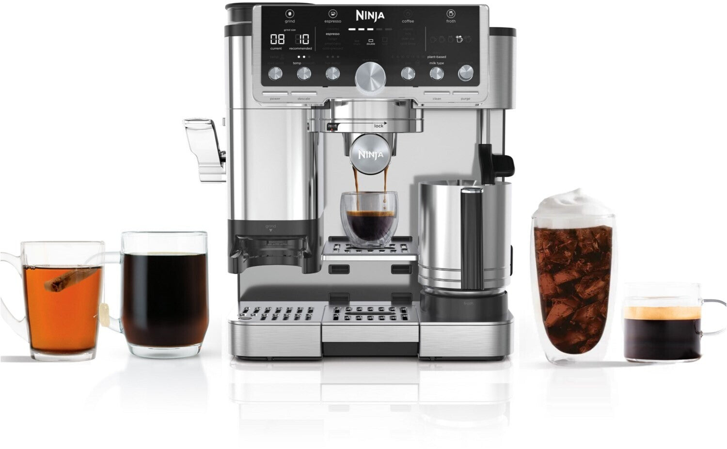 Ninja Elektro-Kleingeräte Kaffeezubereitung Espressomaschinen ES701EU Silber