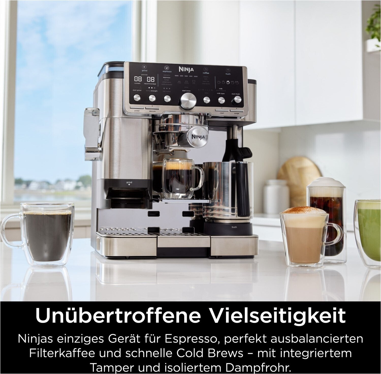 Ninja Elektro-Kleingeräte Kaffeezubereitung Espressomaschinen ES701EU Silber